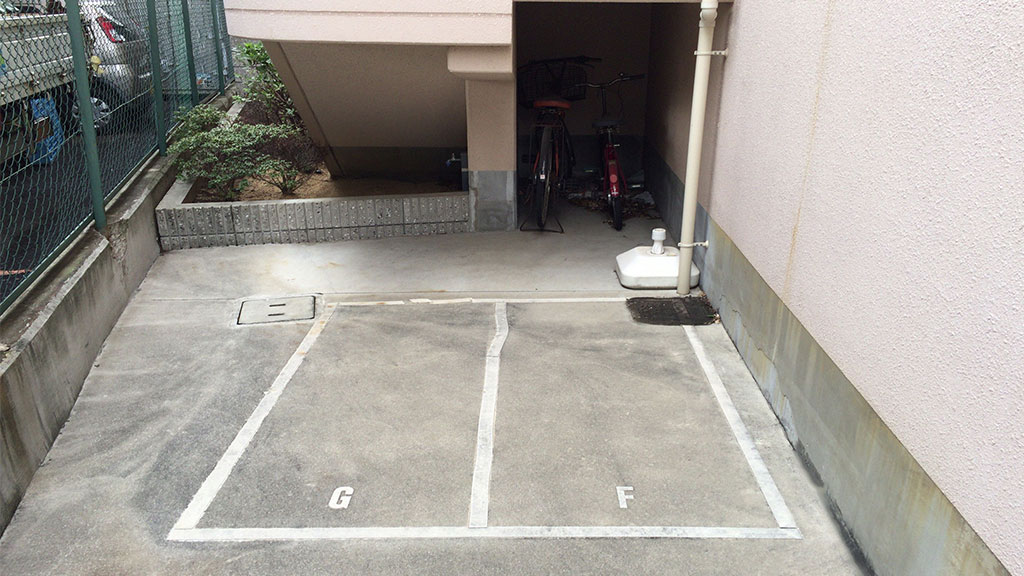 平置きバイク駐車場